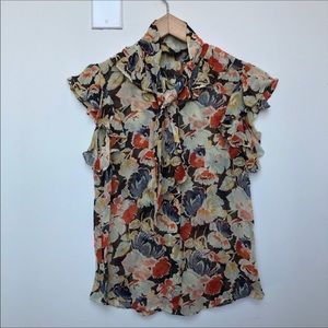 Theory Blouse. 100% Silk. EUC.